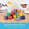 Baofuwish 12 Piece Soft Play Blocks Soft Foam Toy Building and Stacking Blocks Compliant Learning Toys for Toddler Baby Kids Preschool - 2 of 4
