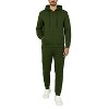 Blu Rock Men's Fleece Lined  Full-Zip Hoodie and Fleece Jogger Sweatpants With Zipper Side Pockets Matching Set - 3 of 4