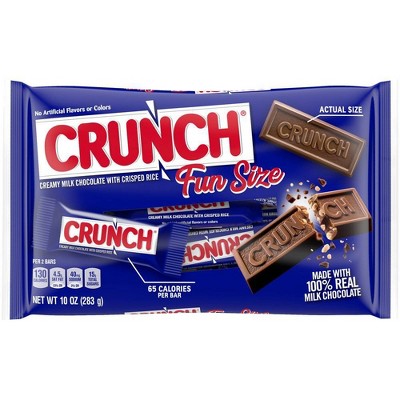 Crunch Fun Size Chocolate Bar - 10oz Bag