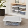Sterilite Stackable Clear Plastic Storage Tote Container - 3 of 4