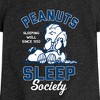 Girls' - Peanuts - Peanuts Sleep Society Fitted Short Sleeve Graphic T-Shirt - 2 of 4