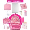 Packed Party Backpack, Women's Fashion Shoulder Knit Book Bag; Trendy Unicorn Confetti Look for Work and Travel (Pink - Sweet Tart) - 4 of 4