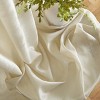 HLC.ME Lauren Semi Sheer Light Filtering Transparent Pocket Top & Back Tab Lightweight Window Curtain Panels, Set of 2 - 3 of 4