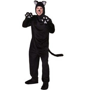 HalloweenCostumes.com Adult's Plus Size Black Cat Costume - 1 of 1