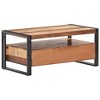 vidaXL Coffee Table 39.4"x21.7"x17.7" Solid Acacia Wood - 3 of 4