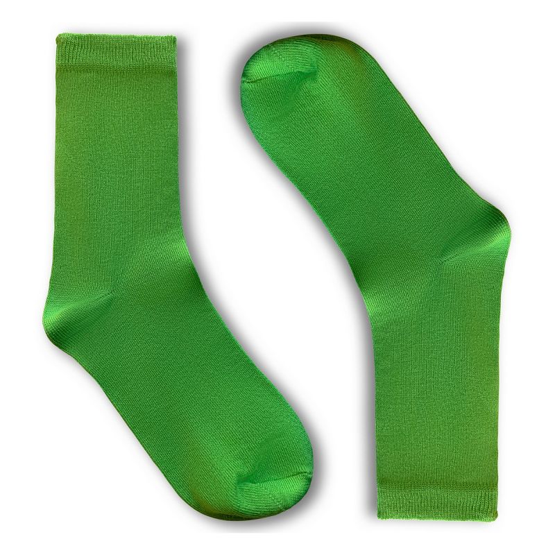 LECHERY Women's Grass Green Quarter Crew Socks (1 Pair) - One Size, Grass Green, 1 of 4