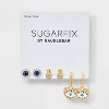 SUGARFIX by BaubleBar Charmed and Protected Stud Earring Set 3pc - Gold/Blue - 2 of 3
