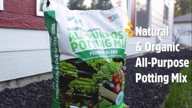 Back to the Roots 25.7qt Organic Potting Mix All Purpose Specialty Blend, 2 of 13, play video