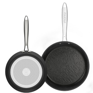 Imarku Professional Non Stick Frying Pan, 3 Sizes-8,10,12 Inches Cast Iron Skillets, Dishwasher&Oven Safe, Even Heat Conduction Minimal Oil,Free-PFOA - 1 of 4