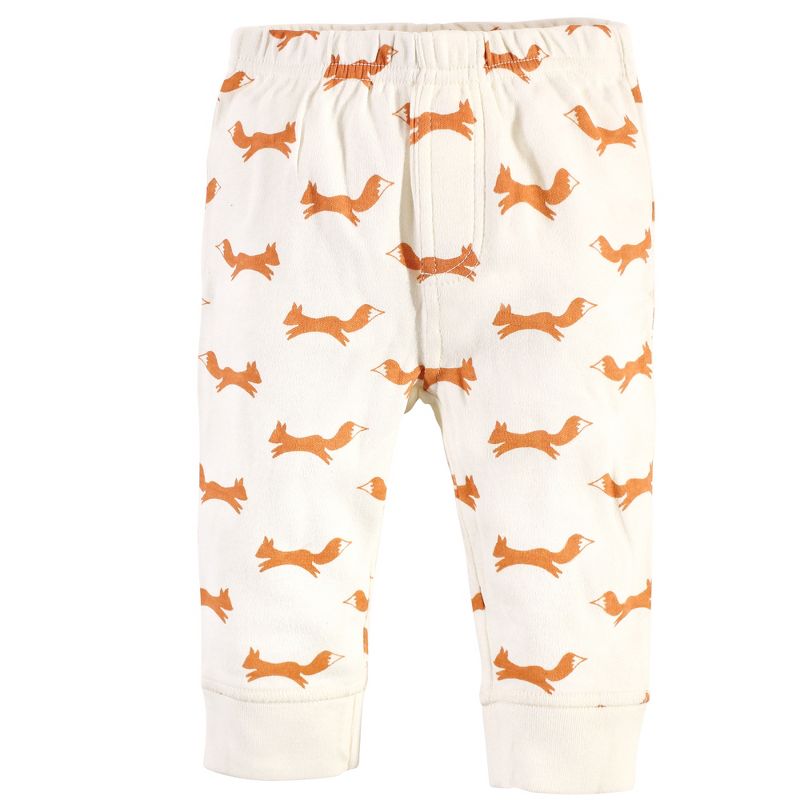 Touched by Nature Baby and Toddler Boy Organic Cotton Pants 4pk, Fox, 4 of 8