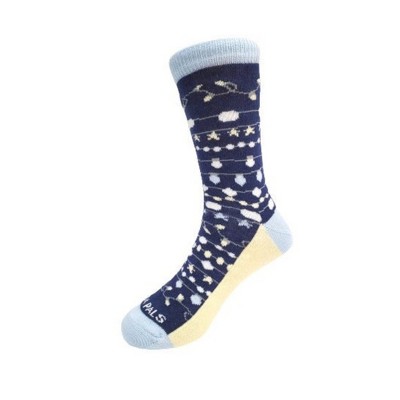 Holiday Lights Kids Socks - Small (Ages 3-5) / Blue from the Sock Panda