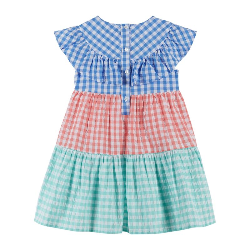 Andy & Evan  Kids  Gingham Woven Dress., 2 of 3