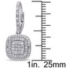 EVERLY JEWELRY | Sterling Silver 1/2 CT Diamond TW LeverBack Earrings - 2 of 4