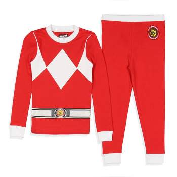 Power Rangers Toddler Boys' Red Ranger Character Costume Sleep Pajama Set Red