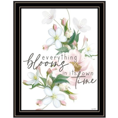 HomeRoots Everything Bloom Black Framed Print Wall Art