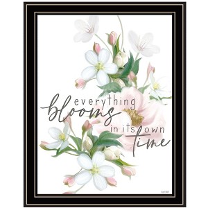 HomeRoots Everything Bloom Black Framed Print Wall Art - 1 of 3