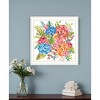 HomeRoots Spring Floral White Framed Print Wall Art - 2 of 4