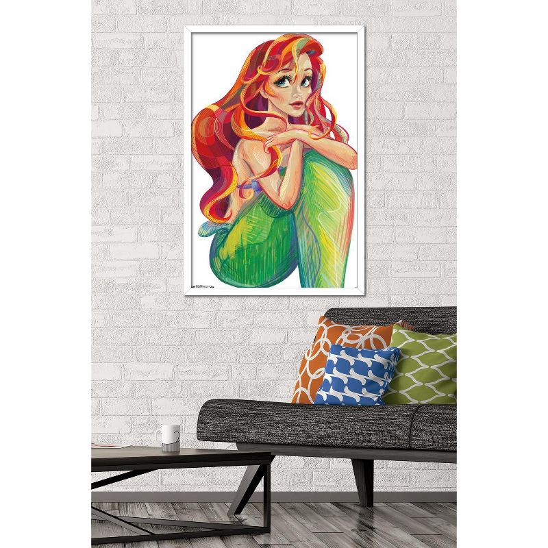 Trends International Disney The Little Mermaid - Ariel - Stylized Framed Wall Poster Prints, 2 of 7