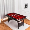 7 Ft Billiards Table,Portable Foldable Pool Table,Pool Tables for Full Size,Includes Full Set of Billiard Balls,Cues,Chalk&Brush for Family Game RooM - 3 of 4