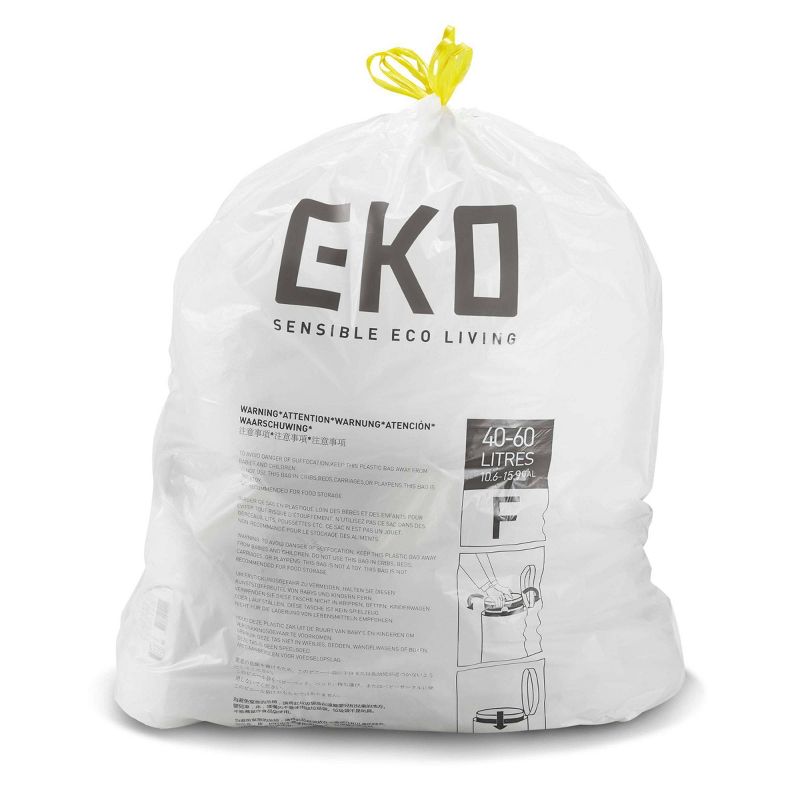 EKO 60pk Kitchen Trash Bags, 4 of 6