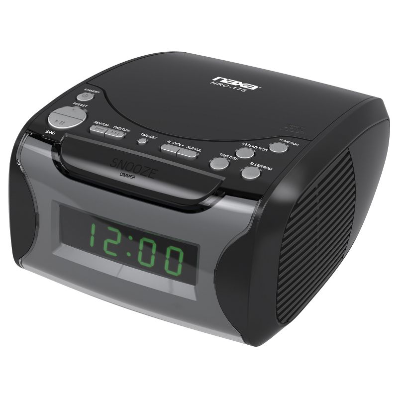 Naxa® Digital Alarm Clock Radio and CD Player, 3 of 5