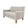 Comfortable Sofa Upholstered Couch Loveseat Sofa Vintage Style Love Seat Couch Mid-Century Sofa For Living Room Bedroom Apartment Office - 3 of 3