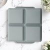 Unique Bargains 4-Cavity Square Ice Tray with Color-Matched Lid Hand Wash Only Silicone 4.72"x4.33"x2.17" 1 Pc - 2 of 3