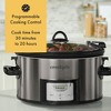 Crock-Pot 7qt Cook & Carry Programmable Easy-Clean Slow Cooker Stainless Steel: 3 Settings, Dishwasher-Safe Parts - 4 of 4