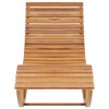 vidaXL Sun Lounger Natural wood - 2 of 4