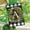Wreath Monogram A Double-Sided House Flag Everyday 28" x 40" Briarwood Lane - 4 of 4