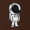Dalix Astronaut Embroidery Relaxed Hoodie Soft Fleece Sweatshirt Drawcord Fit Lounge Mens - 2 of 4
