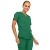 MediChic Scrubs for Women's V-Neck Scrub Set with Six Pocket Cargo Jogger Pants with 4-Way Stretch - 3 of 4