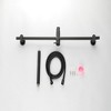 SEVOBAL Shower Faucets, Height-Adjustable Handheld Shower System with Extended Hose for Family Bathrooms, Black, 30"*6.8"*4.3" - 3 of 4