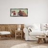 Stupell Industries Four Roosters over Green Floating Frame Canvas Art, Gray, 31" x 14" - 3 of 4