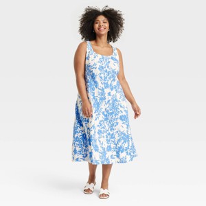 Women's Corset Midi A-Line Dress - A New Day™ - 1 of 3