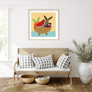 Amanti Art Graphic Fruit Bowl V by Regina Morre Framed Wall Art Print - 1 of 4