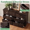 AMERLIFE Farmhouse Drawer Dresser with Storage Drawers - 4 of 4