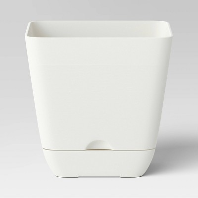 Square Indoor Outdoor Planter Pot White 6"x6" - Room Essentials™