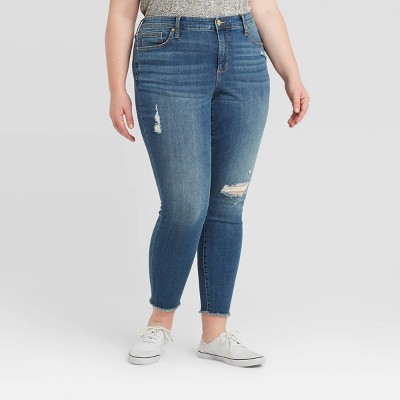 women's plus size black jeans