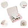 Unique Bargains Travel Small Portable PU Leather Storage Display Holder Jewelry Box for Women Girls Birthday Gifts - 3 of 4