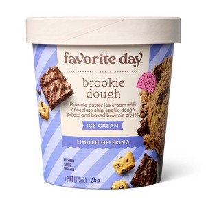 Brownie Cookie Dough Ice Cream - 16oz - Favorite Day™ - 1 of 3