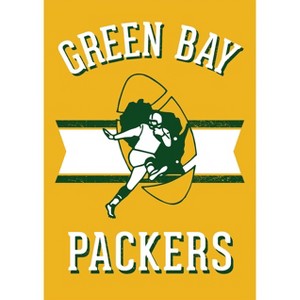 Briarwood Lane Retro Green Bay Packers House Flag NFL Double-Sided 28" x 40" - 1 of 3