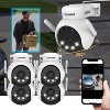 AI POWERED 4K Everwatch PTZ 360° Wi-Fi Plug-in Power Security Camera with 64GB SD Card, 4 Pack - 2 of 4