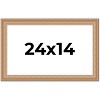 PosterPalooza | Weathered Yellow Picture Frame - UV Acrylic, Backing Board, Hanging Hardware Included - 2 of 4