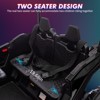 24V 2 Seater Ride On UTV Car, 4WD Electric Off-Road Truck with Sun Shade, Side By Side Battery Powered Toy Car with Remote Control, Music, Lights - 2 of 4