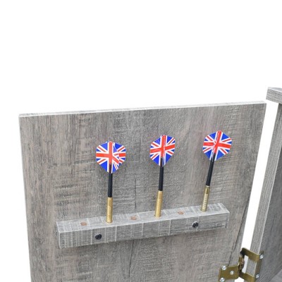 Westwood Driftwood Free-Standing Dartboard Cabinet Set