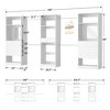 Aheaplus 12.2 - 18.5 FT Closet Organizer with 2 Mirrors, Wooden Closet System with 9 Drawers and 6 Hanging Rods - 3 of 4