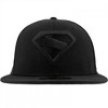 Adult Superman James Gunn Logo Black on Black New Era 59Fifty Fitted Hat - 2 of 4