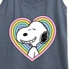 Women's - Peanuts - Snoopy Heart Graphic Racerback Tank - 2 of 4