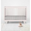 Bacati - Solid Gray 100 percent Cotton Universal Baby US Standard Crib or Toddler Bed Fitted Sheet - 4 of 4
